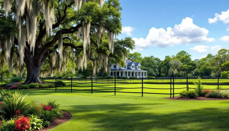 Aluminum fence for farm boundaries