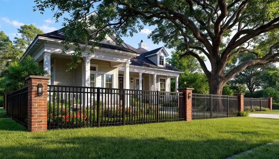 Aluminum fence for gated communities