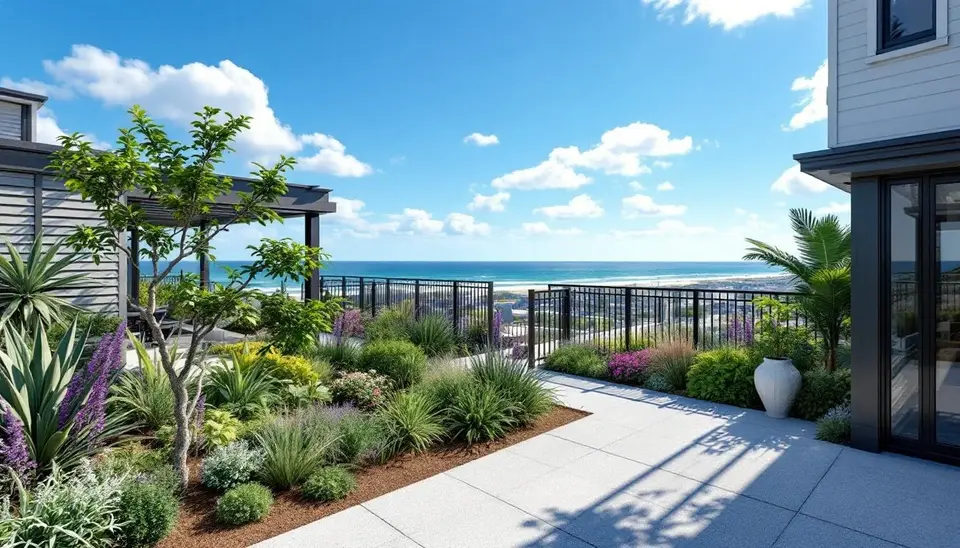 Aluminum fence for rooftop gardens