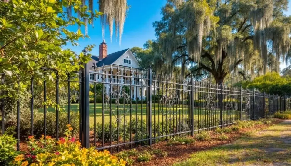 Metal decorative fence