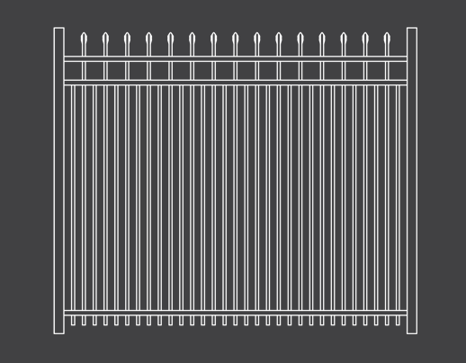 Belmont Royale Style Aluminum Fence 