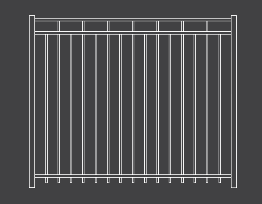 Fairmount Style Aluminum Fence 