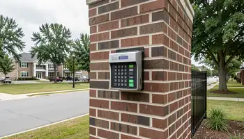 Gate access control keypad at Bamberg SC commercial property