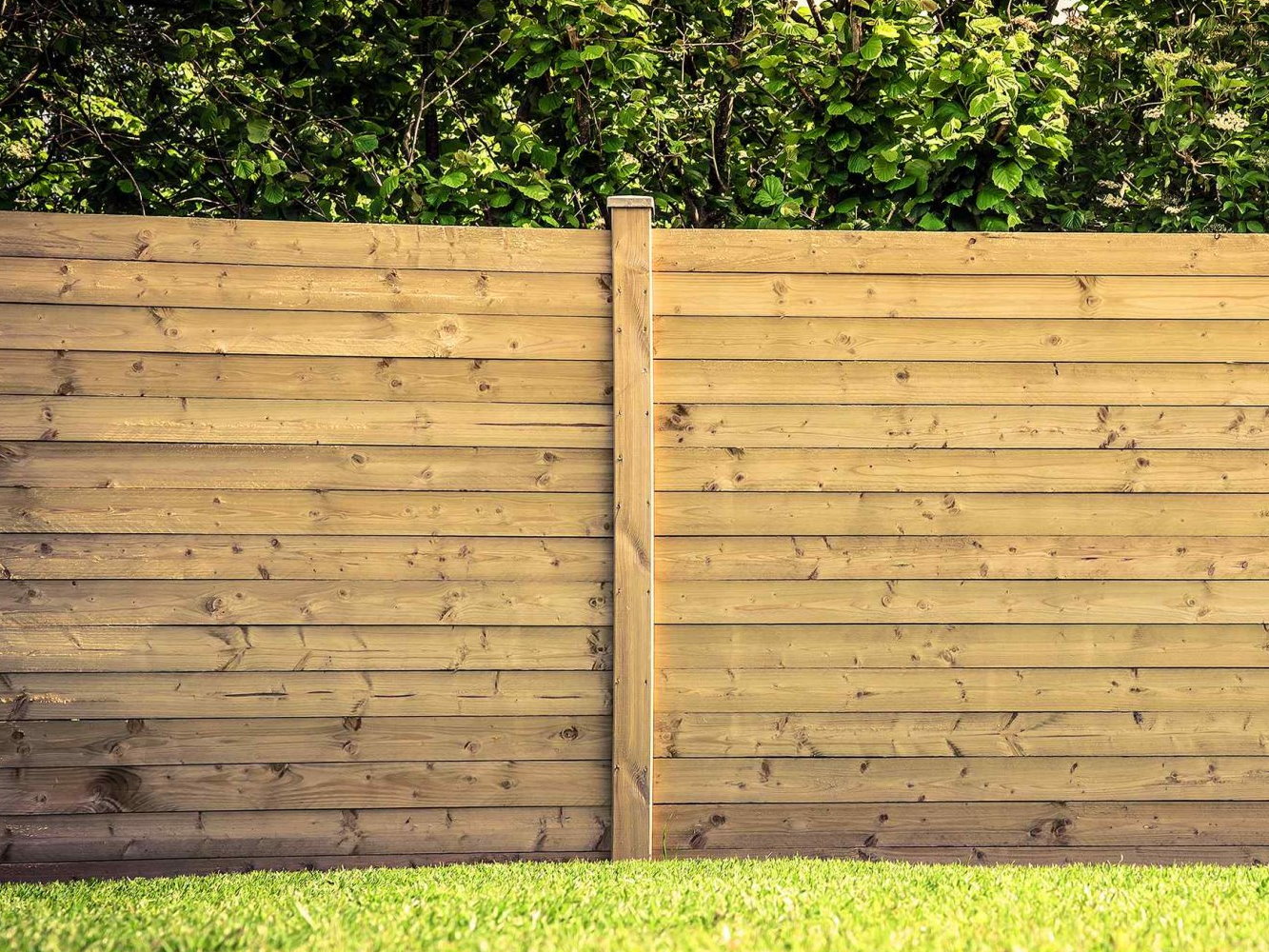 Cameron SC horizontal style wood fence